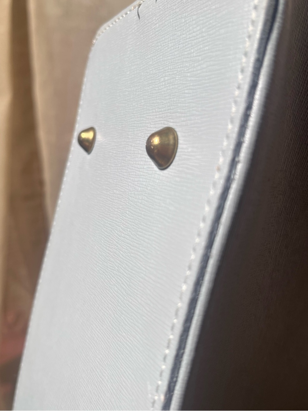 Italian made baby blue tote - Picture 14 of 15
